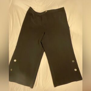 Ann Taylor Factory Elegant Black Wide-Leg Pants